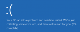 blue screen graphic